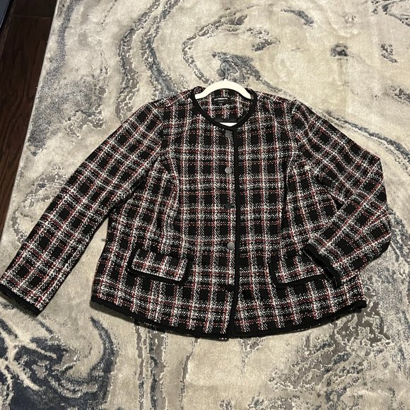 Liz Claiborne Career Woman Tweed Jacket Plus Size 16W - Picture 2 of 7